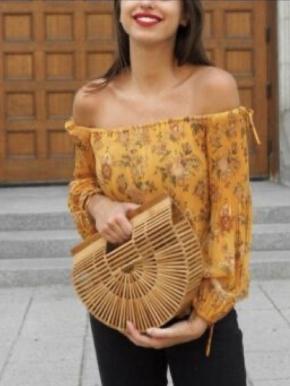 Aritzia Wilfred Talence Feminine Off-the-Shoulder Blouse